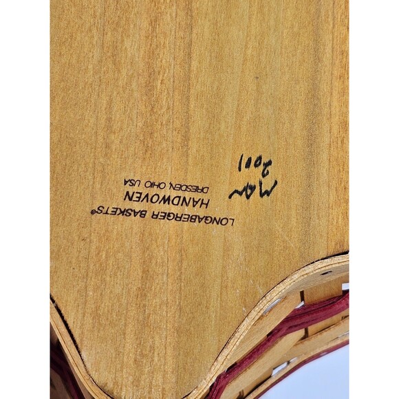 NEW Longaberger 59196 Little Star Red Tree Trimming 8" Basket Lid Liner Holiday‎ - Picture 5 of 5